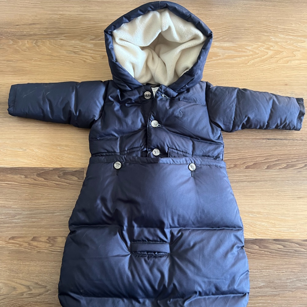 Ralph Lauren Infant Water-Repellent Convertible Winter Coat & Bunting Set